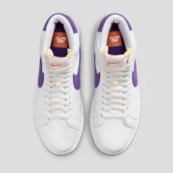 Nike SB Zoom Blazer Mid Iso - White / Court Purple