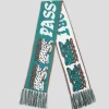 Pass~Port Antler Scarf - Teal / Brown