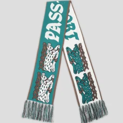 Pass~Port Antler Scarf - Teal / Brown