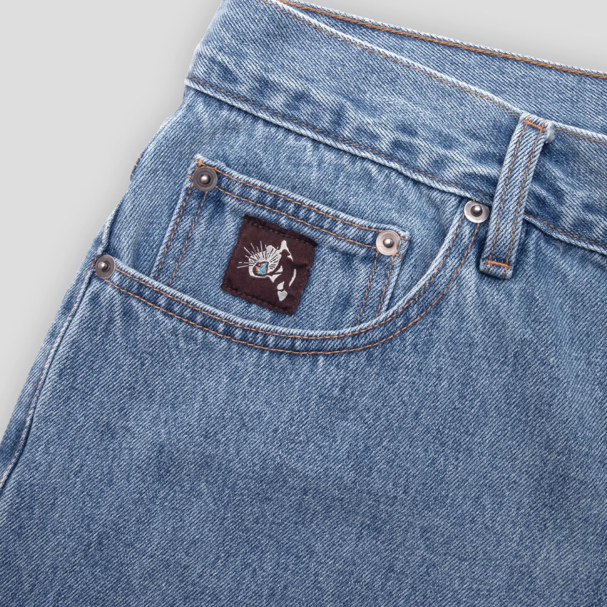 Pass~Port Australian Manufactured Denim Short - Light Indigo