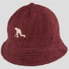 PASS~PORT "BOWLO" BUCKET HAT MAROON