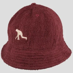 PASS~PORT "BOWLO" BUCKET HAT MAROON