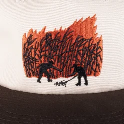 Pass~Port Brush Fire Workers Trucker Cap - Chocolate / Off White