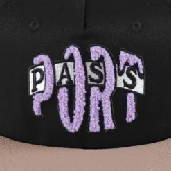 Pass~Port Bulb Logo Cap - Black / Khaki