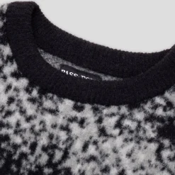 Pass~Port Cave~in Mohair Sweater - Black / Grey