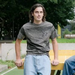 Pass~Port Cave~in Tee - Charcoal