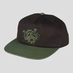 Pass~Port Coiled Workers Cap - Military Green / Chocolate