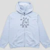 Pass~Port Cowpoke Organic Fleece Zip Hoodie - Powder Blue