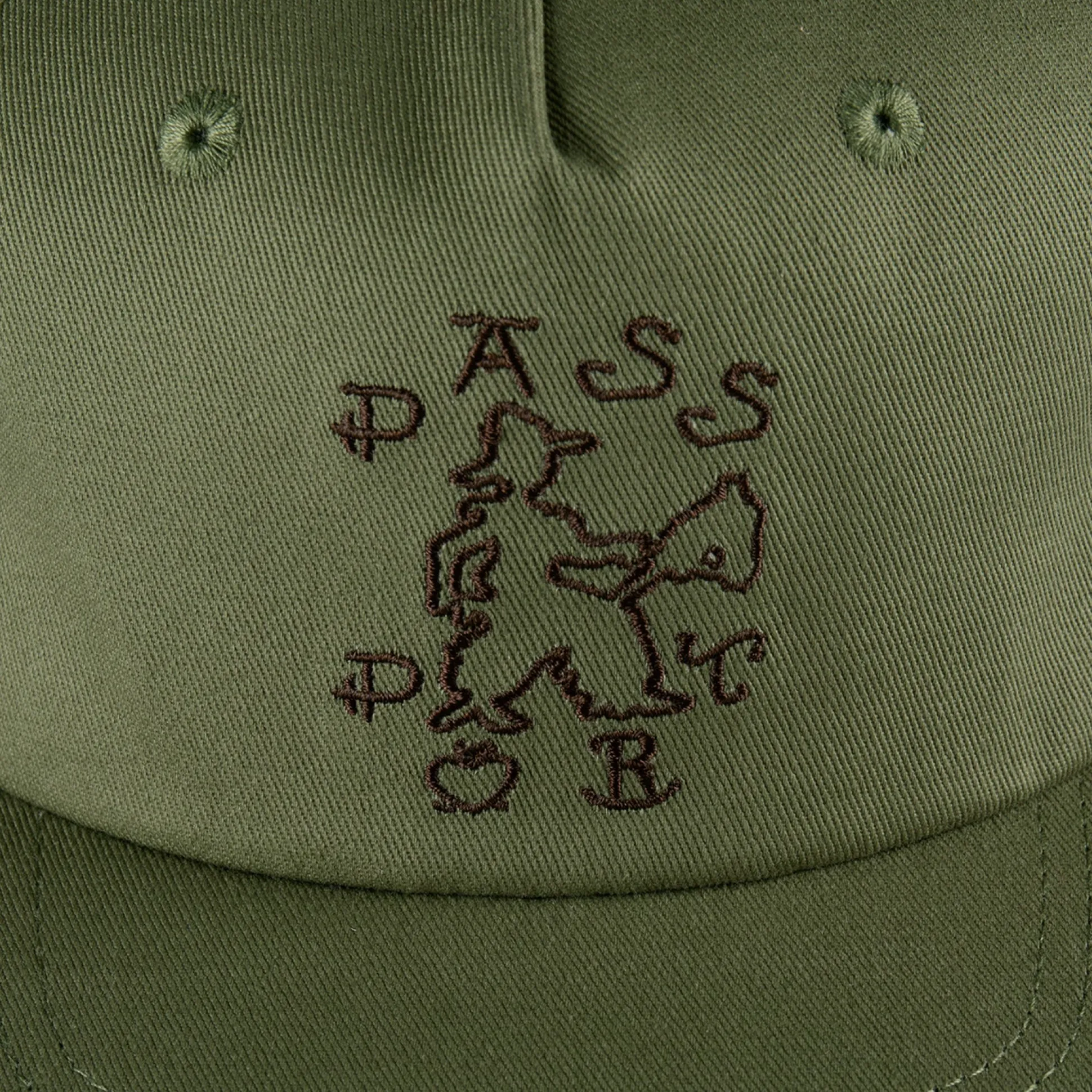 Pass~Port Cowpoke Workers Cap - Military Green