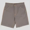 PASS~PORT "DIGGERS CLUB" SHORTS ASH - CONTRAST STITCH