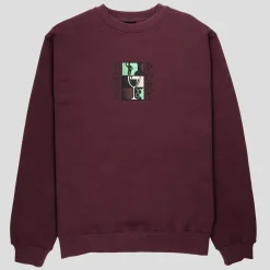 Pass~Port Dine Em' Sweater - Washed Berry