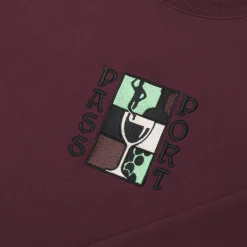 Pass~Port Dine Em' Sweater - Washed Berry