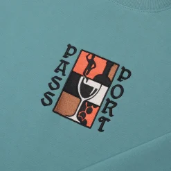 Pass~Port Dine Em' Sweater - Washed Out Teal