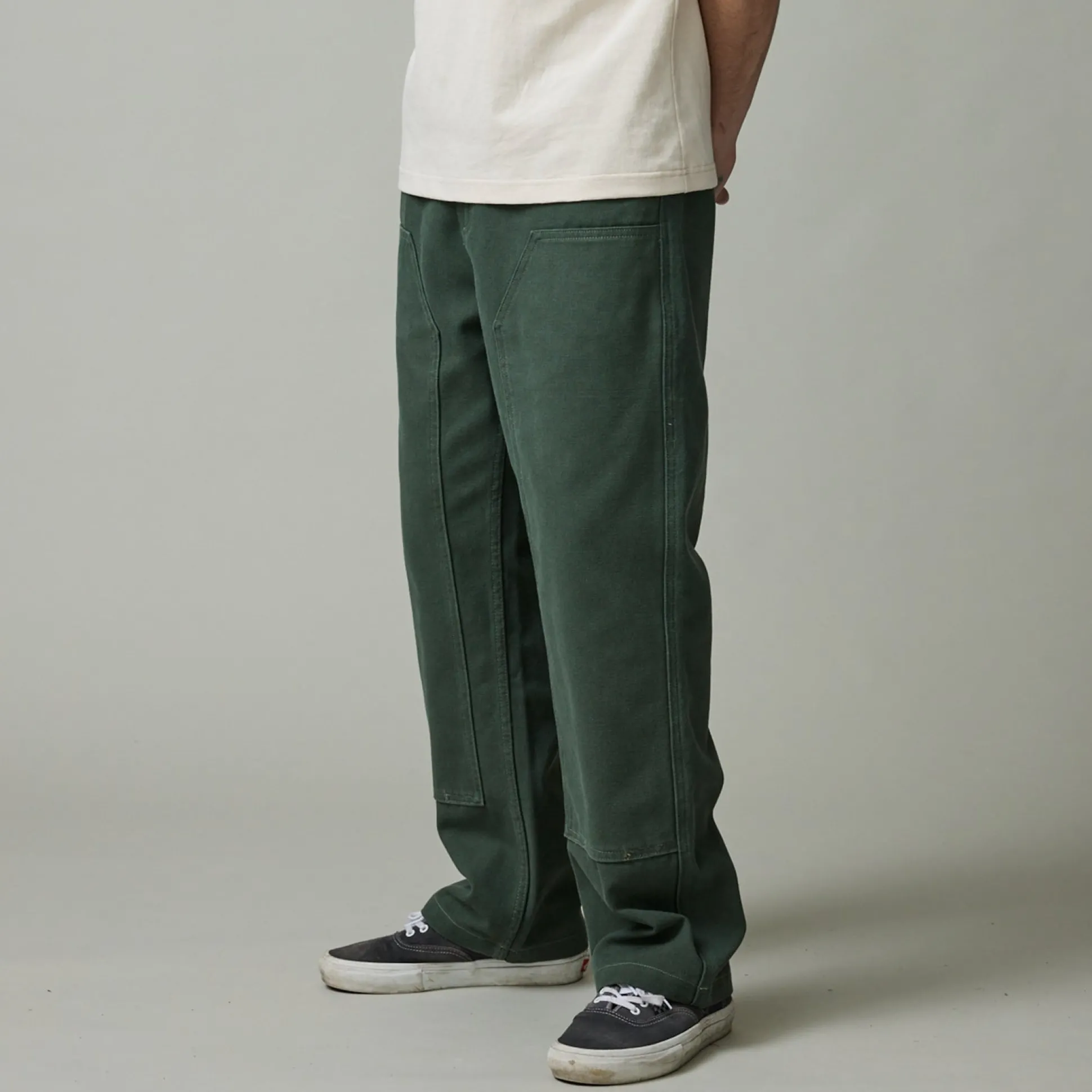 Pass~Port Double Knee Diggers Club Pant - Washed Forest Green