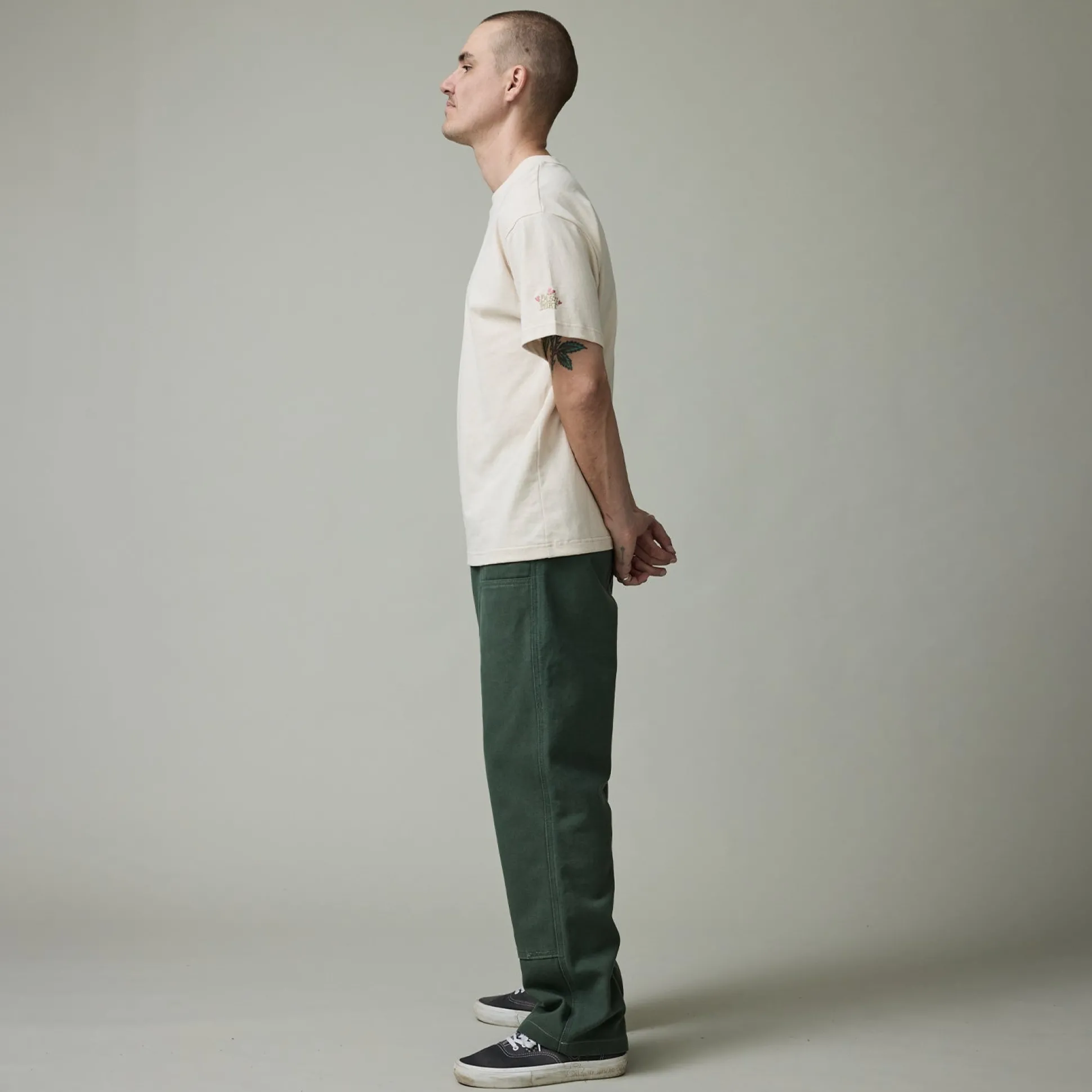 Pass~Port Double Knee Diggers Club Pant - Washed Forest Green