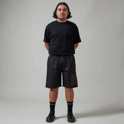 Pass~Port Drain Ripstop Casual Short - Black