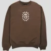 Pass~Port Fountain Embroidery Sweater - Bark