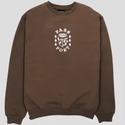 Pass~Port Fountain Embroidery Sweater - Bark