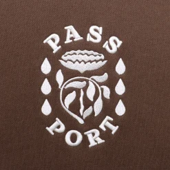 Pass~Port Fountain Embroidery Sweater - Bark