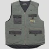Pass~Port Frog Lure Ripstop Fishing Vest - Moss