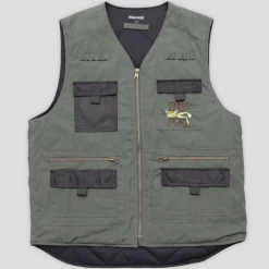Pass~Port Frog Lure Ripstop Fishing Vest - Moss