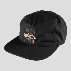 Pass~Port Frog Lure Ripstop Workers Cap - Black