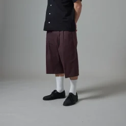 Pass~Port Herringbone Leagues Club Short - Dark Plum