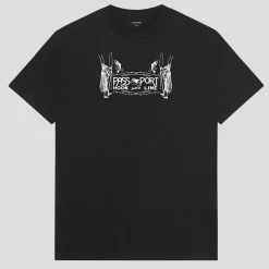 Pass~Port Hook & Line Tee - Black