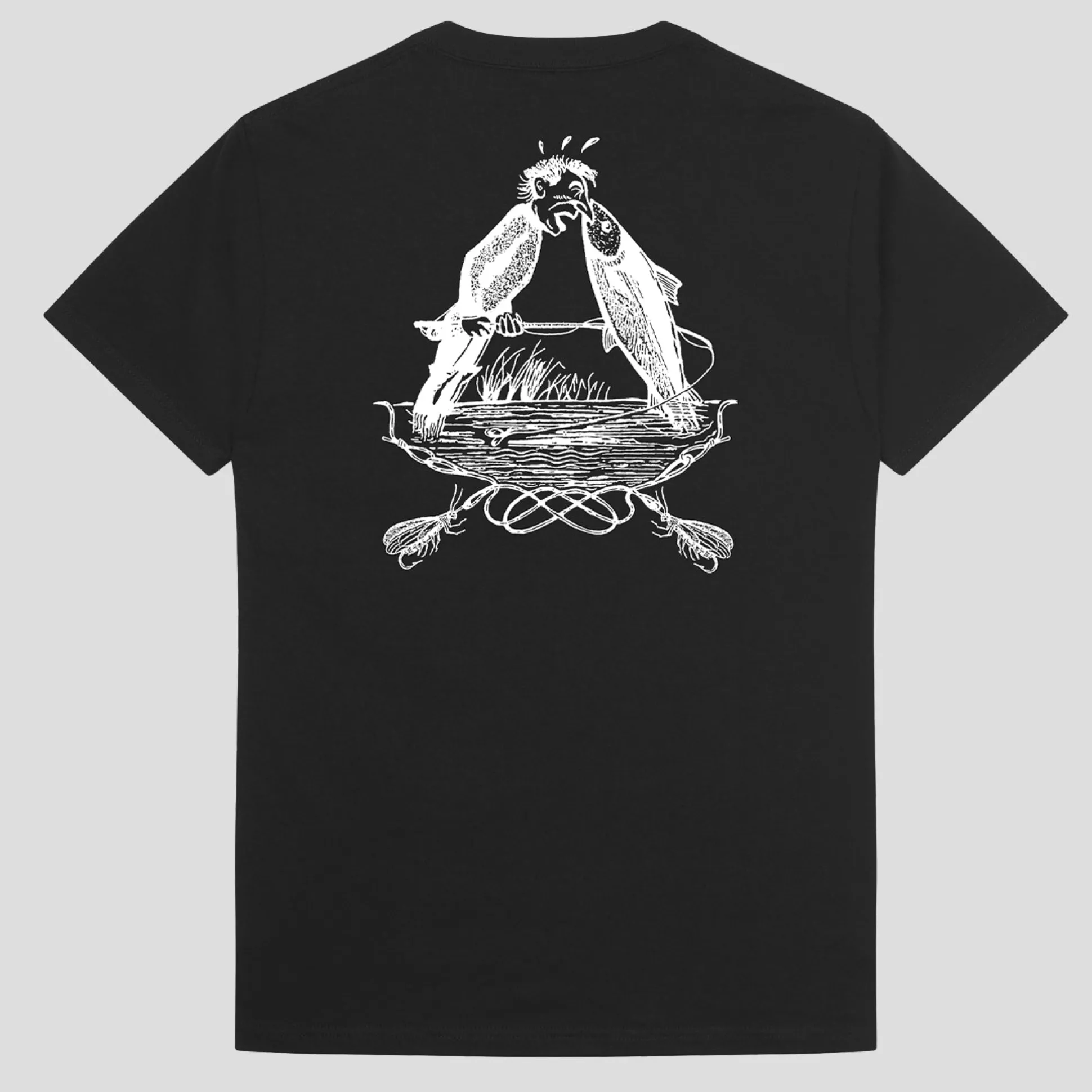 Pass~Port Hook & Line Tee - Black
