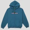 Pass~Port House Plant Organic Zip Hoodie - Teal