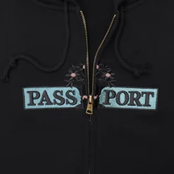 Pass~Port House Plant Organic Zip Hoodie - Black