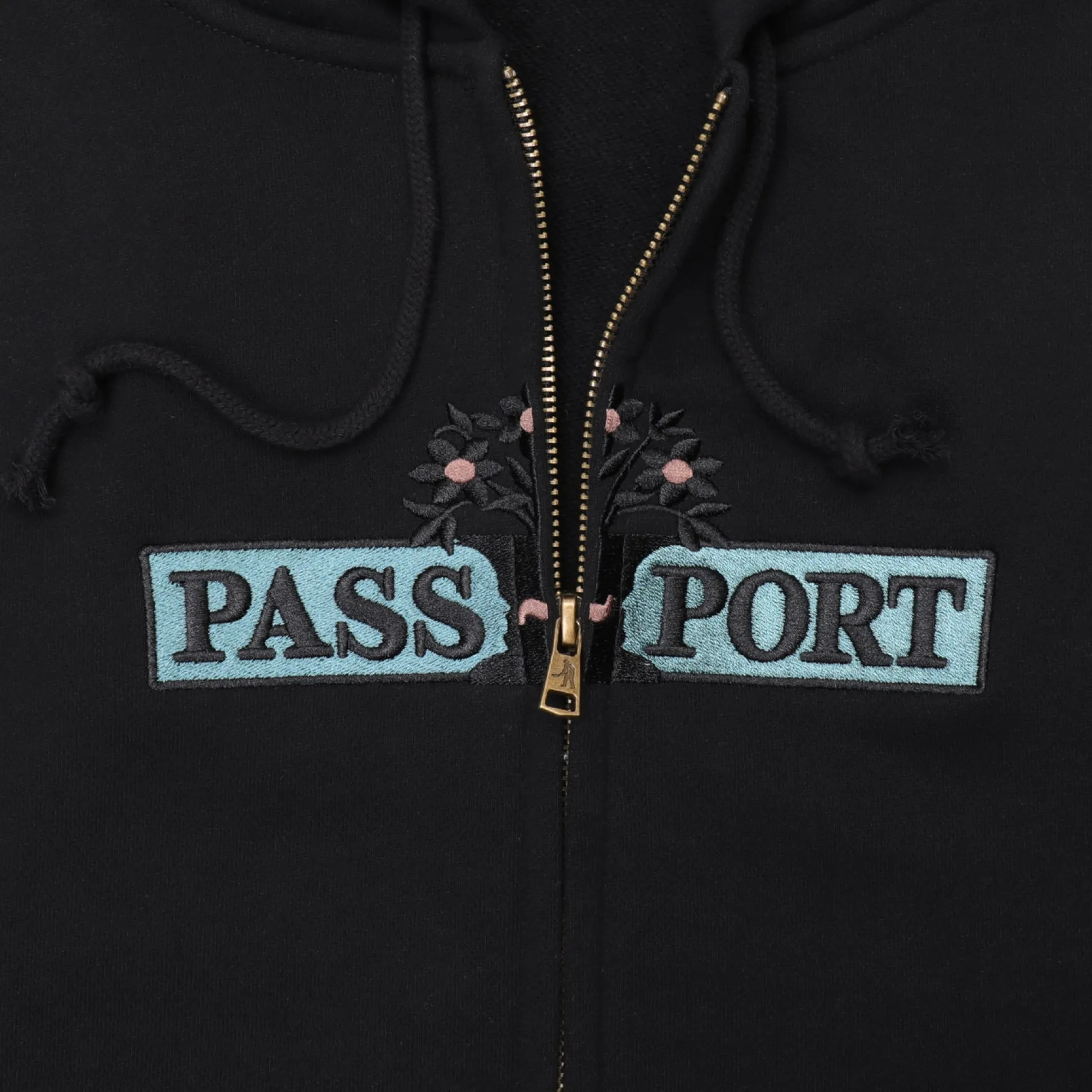 Pass~Port House Plant Organic Zip Hoodie - Black
