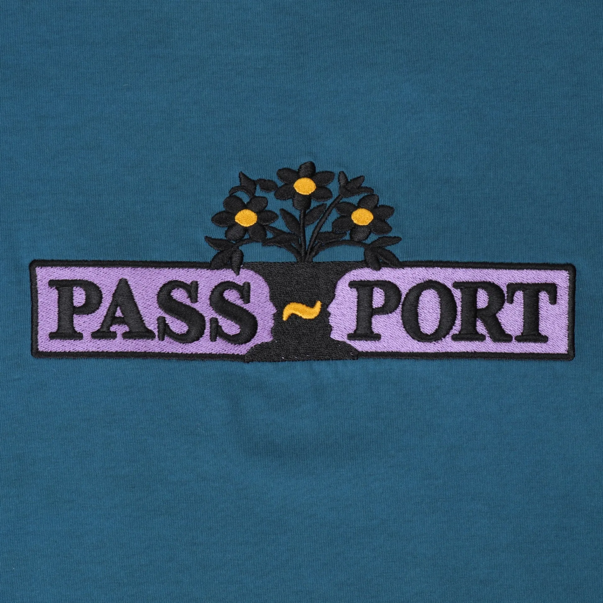 Pass~Port House Plant Organic Tee - Teal
