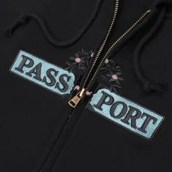 Pass~Port House Plant Organic Zip Hoodie - Black