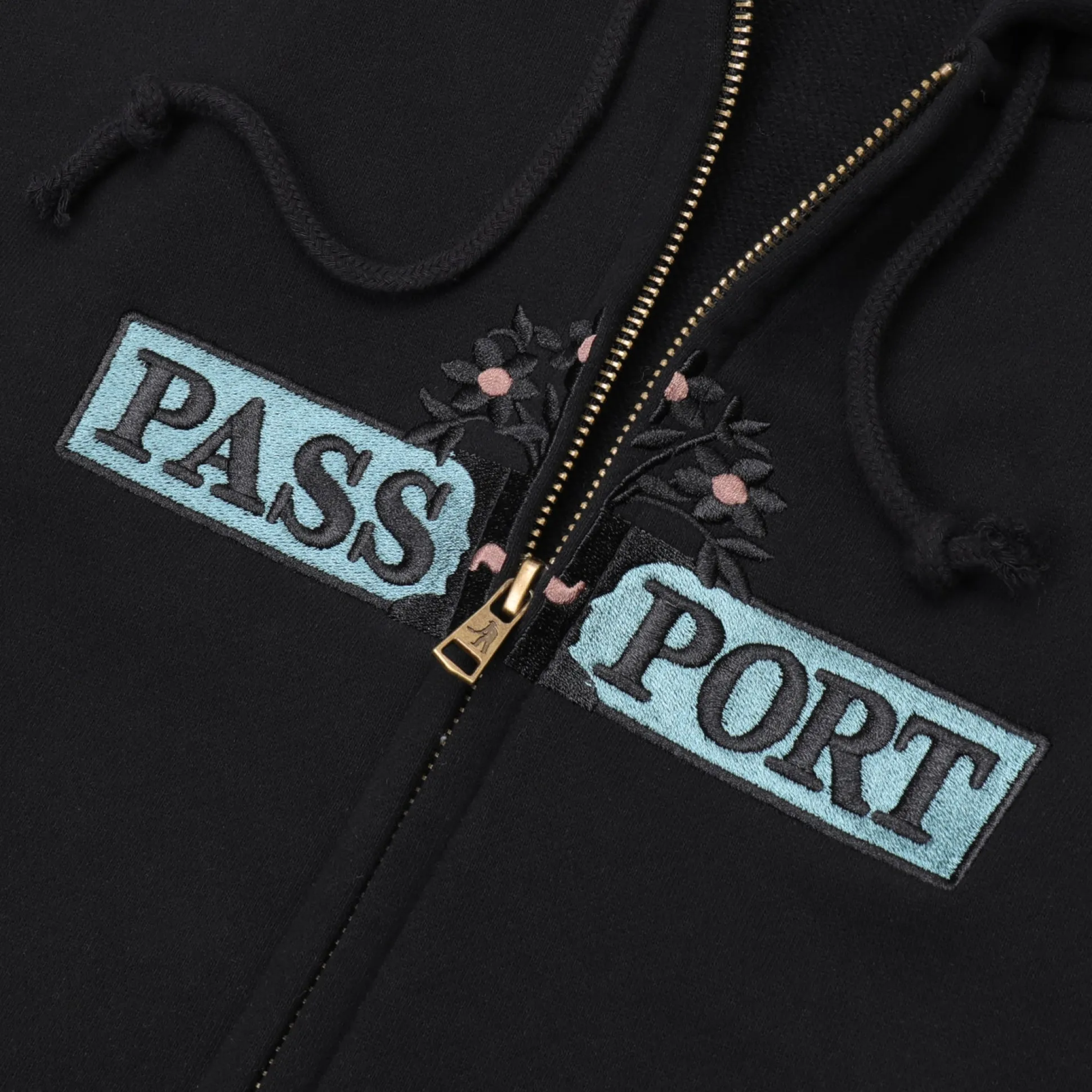 Pass~Port House Plant Organic Zip Hoodie - Black