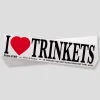 Pass~Port I Heart Trinkets Bumper Sticker