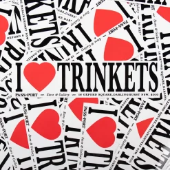 Pass~Port I Heart Trinkets Bumper Sticker