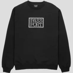 Pass~Port Invasive Embroidered Sweater - Black