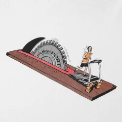 Pass~Port Keep Running Tee - White