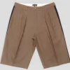 Pass~Port Leagues Club Striped Short - Taupe / Black