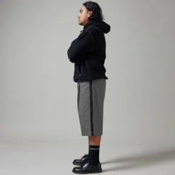 Pass~Port Leagues Club Striped Short - Grey / Black