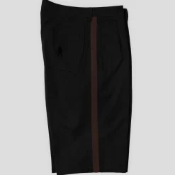 Pass~Port Leagues Club Striped Short - Black / Brown