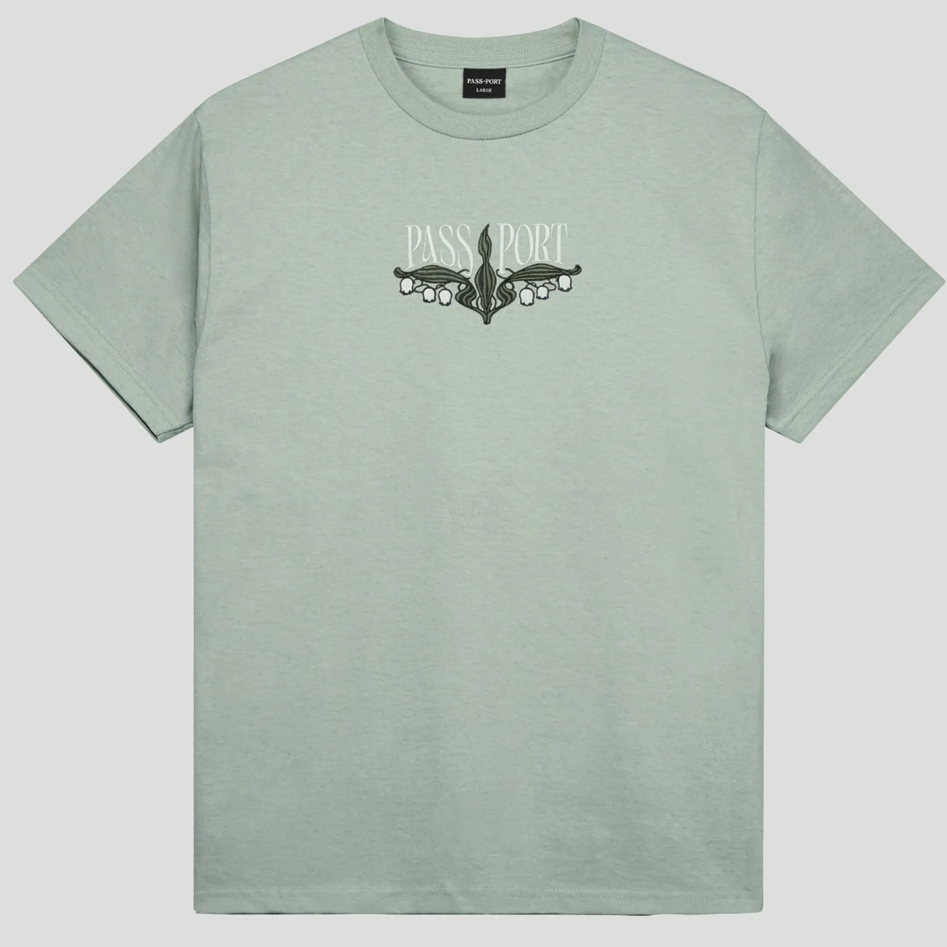 Pass~Port Lily of The Valley Tee - Stonewash Green