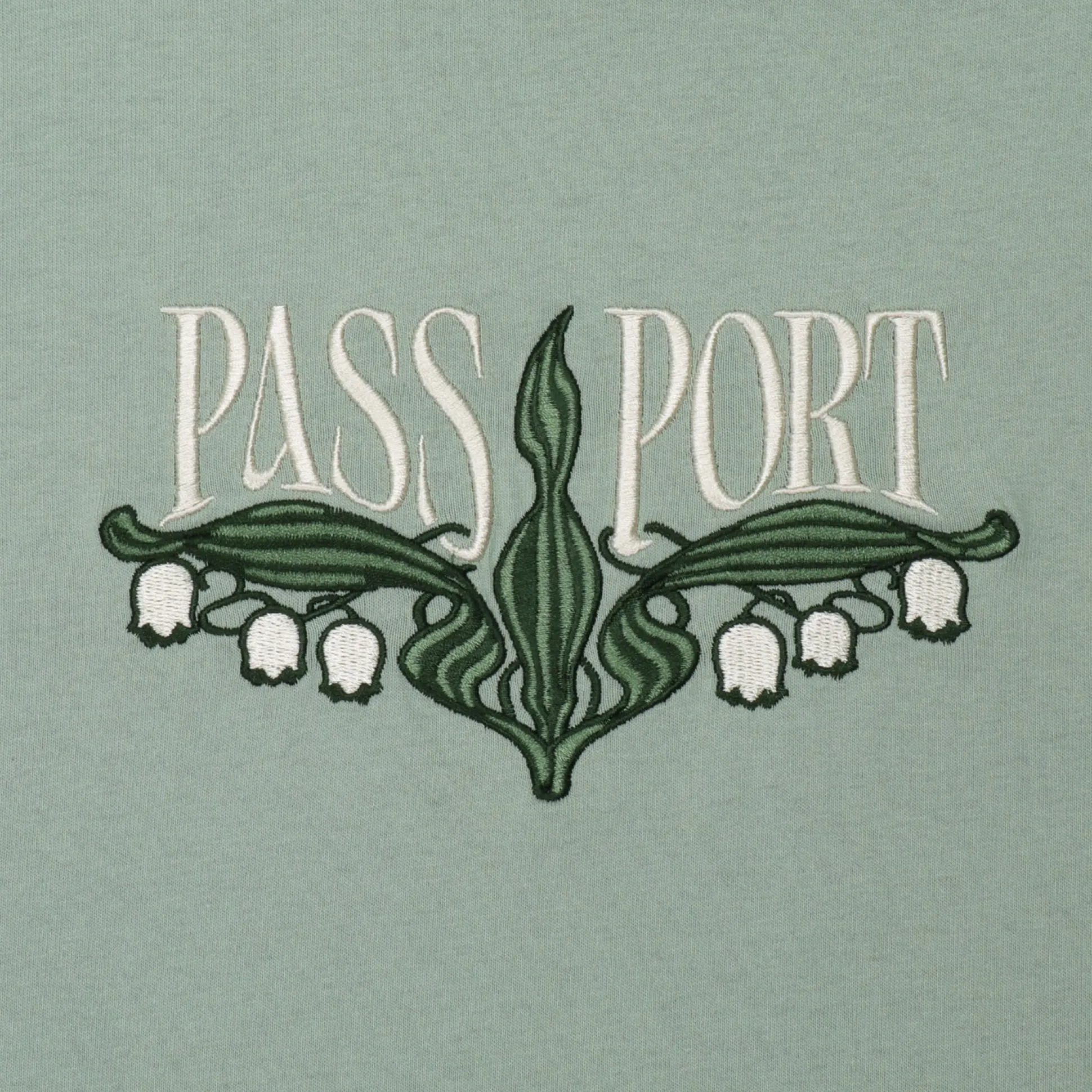 Pass~Port Lily of The Valley Tee - Stonewash Green