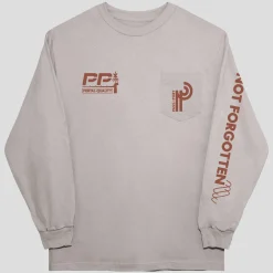 Pass~Port Long Con Long-sleeve Pocket Tee - Stone