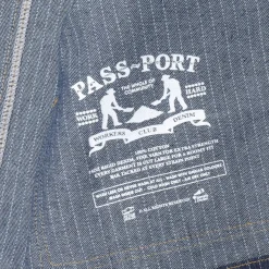 Pass~Port Long Con Striped Denim Packers Jacket - Dark Indigo