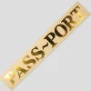PASS~PORT OFFICIAL DIE CUT STICKER GOLD