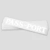 PASS~PORT OFFICIAL DIE CUT STICKER WHITE