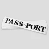 PASS~PORT OFFICIAL DIE CUT STICKERS BLACK