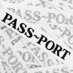 PASS~PORT OFFICIAL DIE CUT STICKERS BLACK
